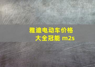 雅迪电动车价格大全冠能 m2s